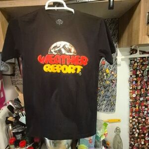 Black Weather Report Graphic T-Shirt